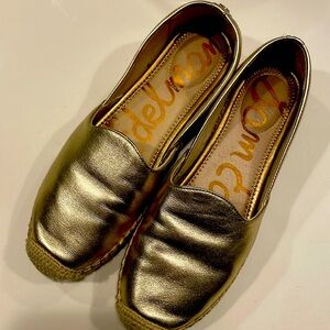 Gold Sam Edelman espadrilles